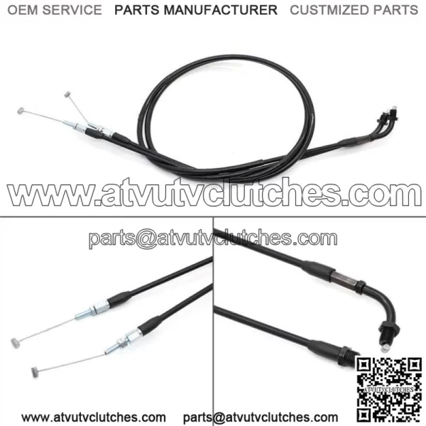 Throttle Cable Set For Honda CB/CM400 CM450C CB450 Nighthawk CX500 17910-415-000 (For: Honda) - Image 3