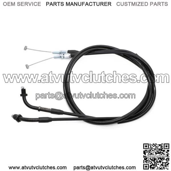 Throttle Cable Set For Honda CB/CM400 CM450C CB450 Nighthawk CX500 17910-415-000 (For: Honda) - Image 4