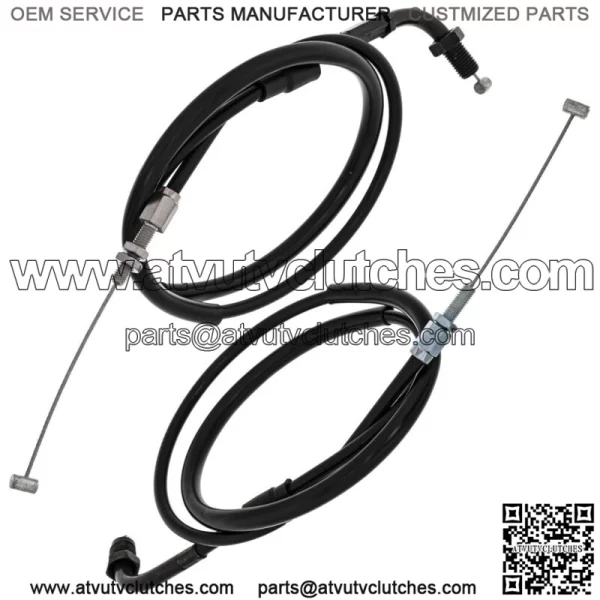 Push Pull Throttle Cable Set Honda CB750SC VF700S 17910-KE5-405 (For: Honda) - Image 2