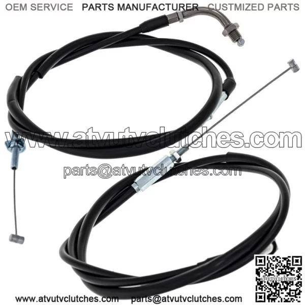 Push Pull Throttle Cable Set Honda GL1000 GL1000L 17910-MB9-670 (For: Honda) - Image 2