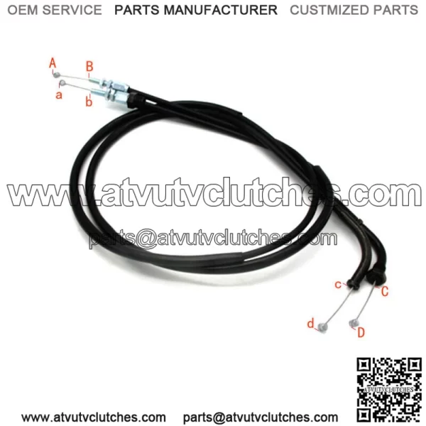 Throttle Cable for Honda 17910-KB4-000 CM250 1982-1983 17920-KB4-000 - Image 3