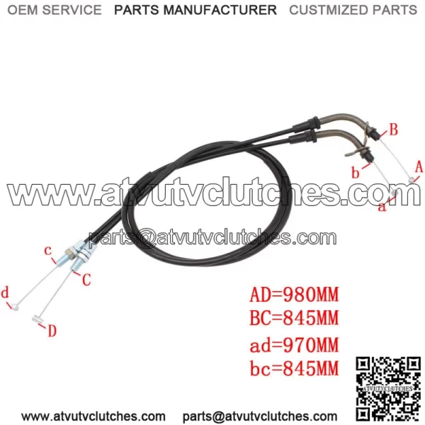 Throttle Cable Wire Line For Suzuki GSXR600 GSXR750 2006-2009 GSXR1000 2005-2009 (For: Suzuki) - Image 3