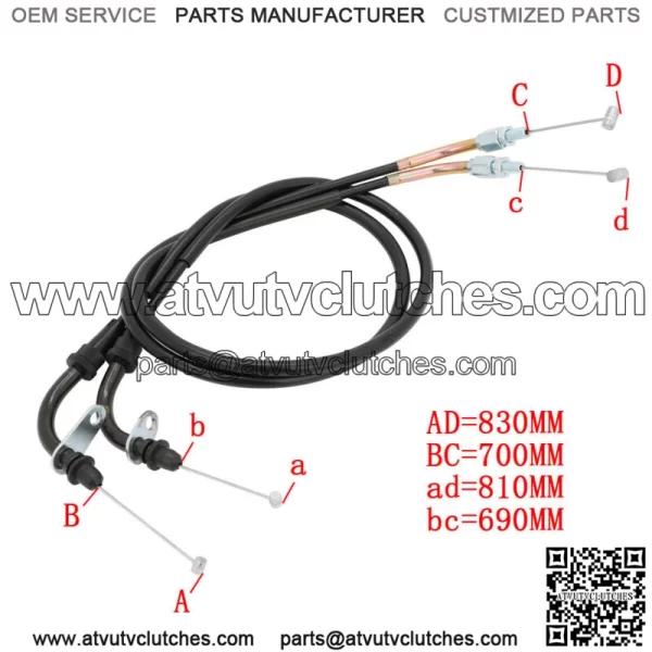 Throttle Cable Fit For Suzuki GSXR600 GSXR750 2011-2017 2012 2013 2014 2015 2016 (For: Suzuki) - Image 3