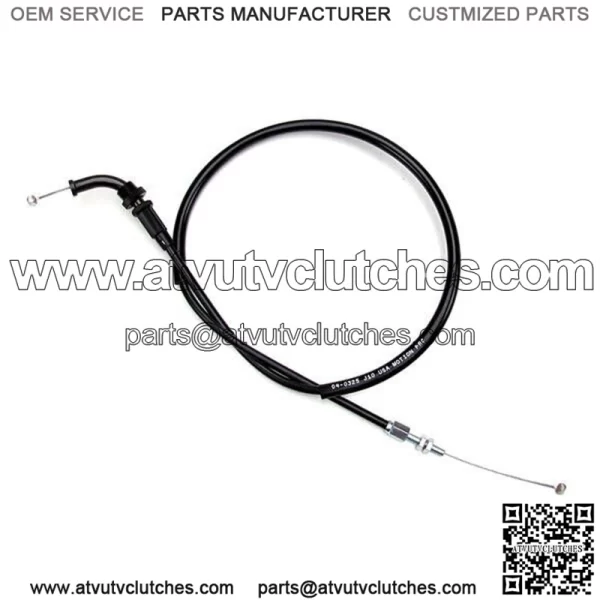 Black Vinyl Throttle Push Cable for Suzuki GZ 250 1999-2010 (For: Suzuki)