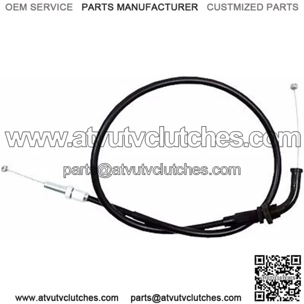 NEW 04-0226 - Black Vinyl Push Throttle Cable SUZUKI GSXR  (For: Suzuki)