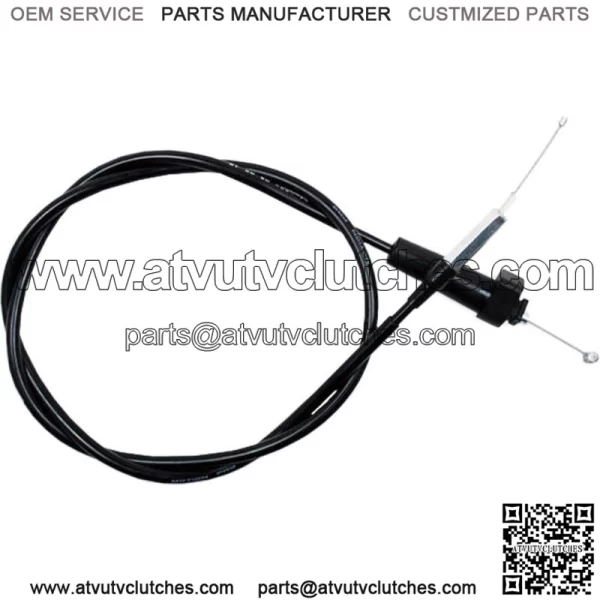 Black Vinyl Throttle Cable For Suzuki Lt-Z400 QuadSport Z 2003-2008 (For: Suzuki)