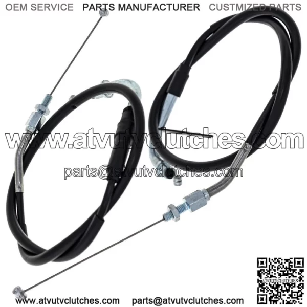 Push Pull Throttle Cable Set for Suzuki GSXR600 GSXR750 58300-14J11 (For: Suzuki) - Image 2