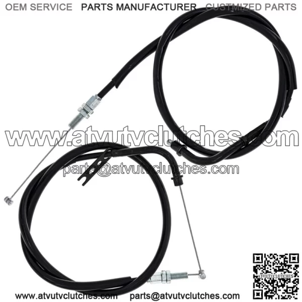 Push Pull Throttle Cable Set Yamaha GSXR600 GSXR750 58300-01H10 (For: Suzuki)