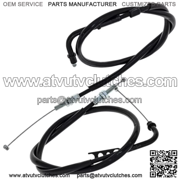 Push Pull Throttle Cable Set Yamaha GSXR600 GSXR750 58300-01H10 (For: Suzuki) - Image 2