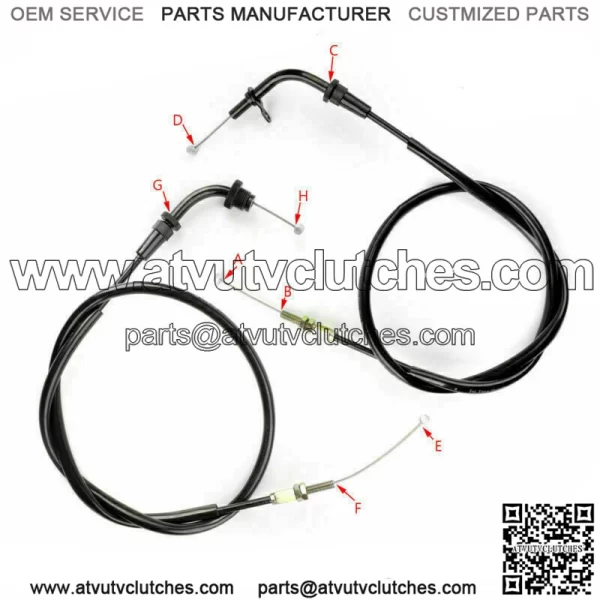 Motobike Throttle Cable Fit Suzuki 58300-01DB0-000 GS500 GS500F 2001-2009 (For: Suzuki) - Image 3