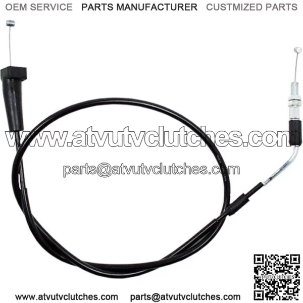 Black Vinyl Throttle Cable For Suzuki Lt-R450 Quadracer 2006-2008 (For: Suzuki)