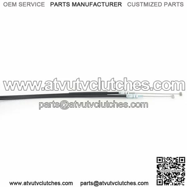 For Suzuki RMZ250 RMZ450 2007 Pull Push Throttle Cable Kit Stainless Steel & PVC (For: Suzuki) - Image 2