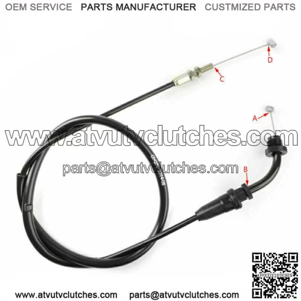 Motor Throttle Cable For Suzuki 85-01 GN250 80-81 GS450E GS550L 58300-38302 U1 (For: Suzuki) - Image 2