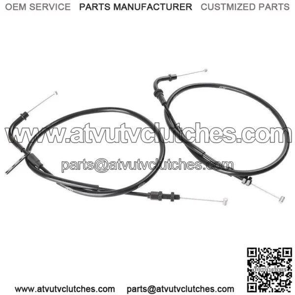 Motorcycle Throttle Cables Wire Line For Suzuki GSXR600 / GSXR750 2006-2010 (For: Suzuki) - Image 2