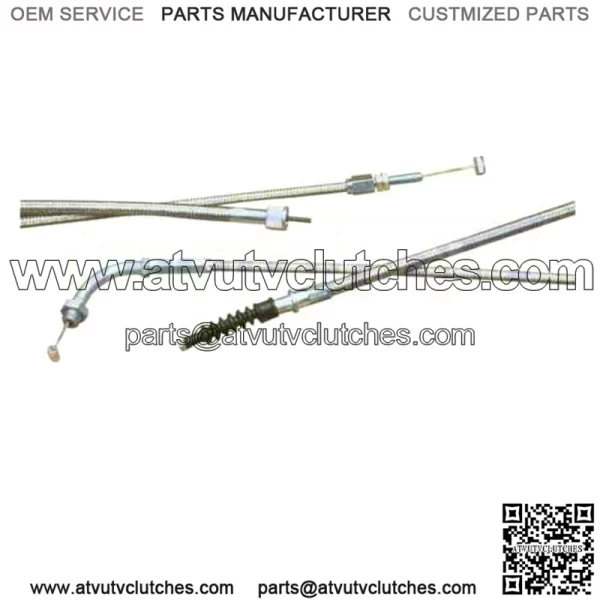 Armor Coat Stainless Steel Pull Throttle Cable for 2006-2019 il (For: Suzuki)