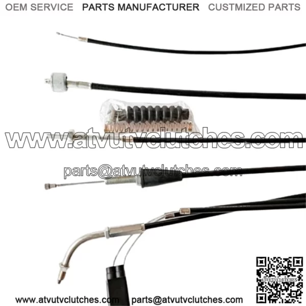 Set 5 Cables : Choke /Speedometer /Front brake /Clutch /Throttle For Suzuki K125