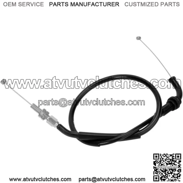 Black Vinyl Throttle Push Cable 04-0231 (For: Suzuki) - Image 2