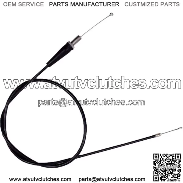 02-0036 Black Vinyl Pull Throttle Cable (For: Suzuki)