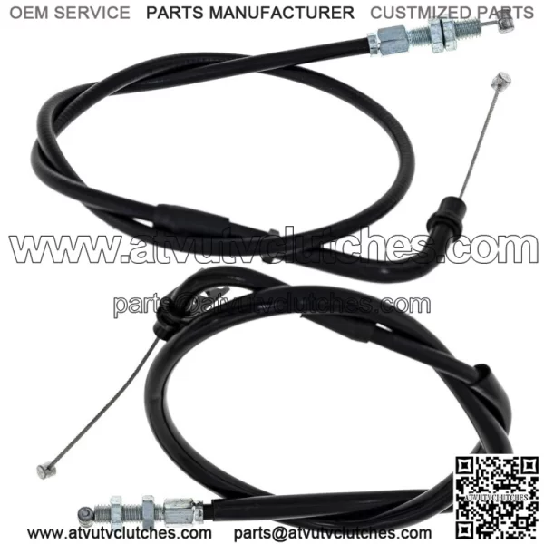 Push Pull Throttle Cable Set Suzuki GSXR1000 58300-41G10 58300-41G00 (For: Suzuki) - Image 2