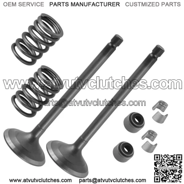 2x Exhaust Valve Kit for Yamaha Rhino 660 4x4 2004 2005 2006 2007 (For: 2006 Yamaha Rhino 660)