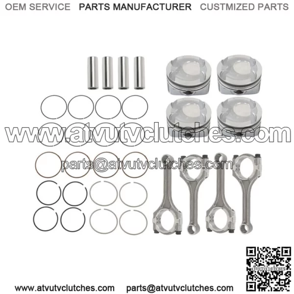 Connecting Rod & Piston Kit For Hyundai Kia Accent Rio 1.6L DOHC 2012-2016