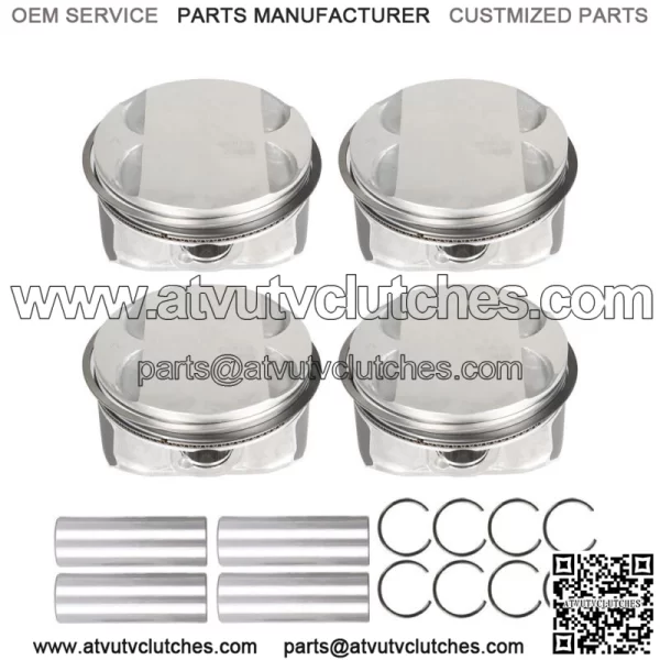 2.4l Pistons & Rings Kit Fit For Buick Chevrolet Gmc Pontiac Saturn 12578324 - Image 3