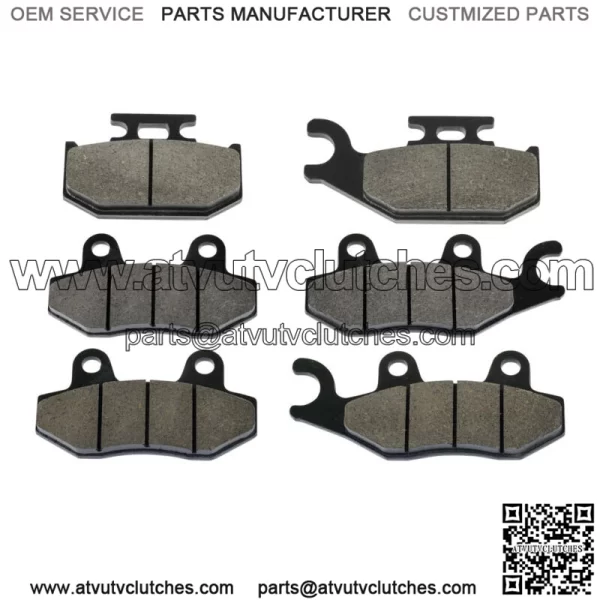 Front Rear Brake Pads for Yamaha Raptor 700 700R YFM700R 2006-2012 (For: 2006 Yamaha Rhino 660)