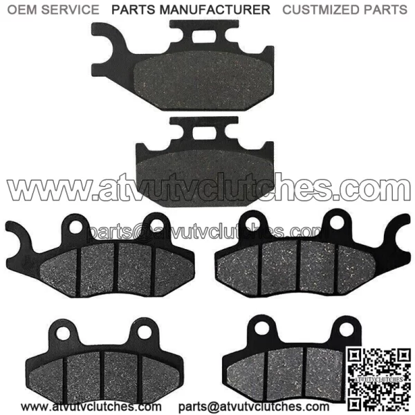 Front Rear Brake Pads for Yamaha Rhino 660 4X4 YXR660 YXR 660 2004-2007 (Fits: Yamaha Rhino 660)