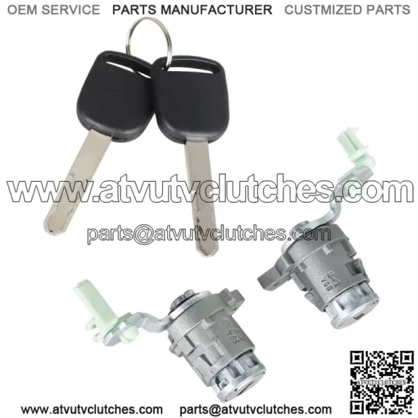 For Honda Civic 2001 2002-2005 W/2 Key Left & Right Door Lock Cylinder - Image 3