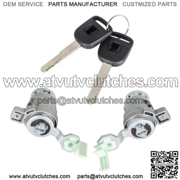 For Honda Civic 2001 2002-2005 W/2 Key Left & Right Door Lock Cylinder - Image 4