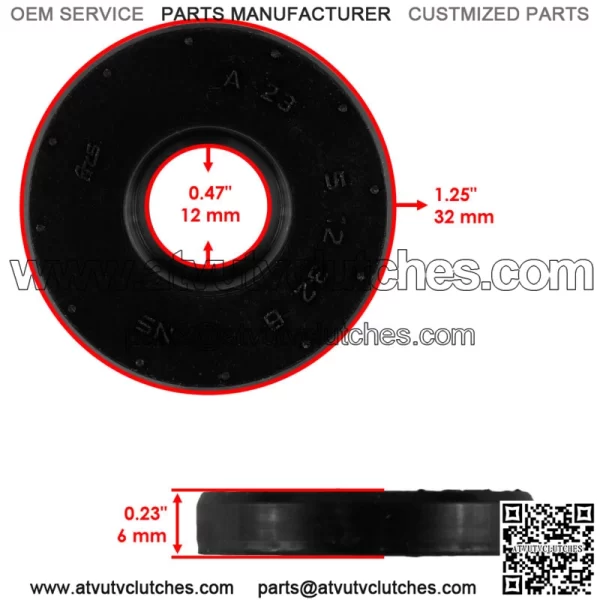 Clutch Cover Oil Seal For Yamaha Rhino 450 YXR450F YXR45 4X4 2006 2007 2008 2009 (For: 2006 Yamaha Rhino 660) - Image 2