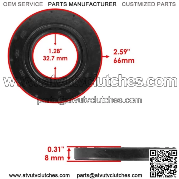 Clutch Oil Seal for Yamaha Rhino 700 YXR700F 2008-2013 / Ducks Unlimited 2008-09 (For: 2006 Yamaha Rhino 660) - Image 2