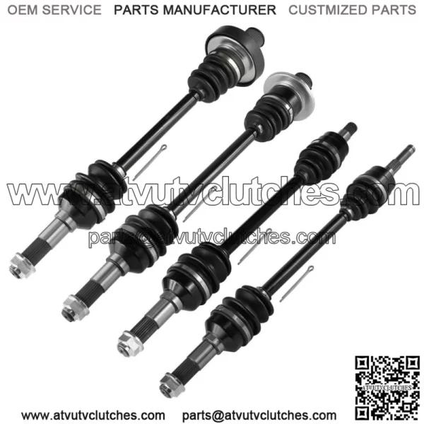 Front Rear LH RH Axles for Yamaha Rhino 660 YXR660F 06-07 / 450 YXR450F 06-09 (Fits: Yamaha Rhino 660)