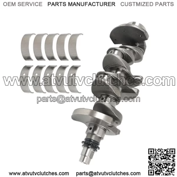 Crankshaft w/ Main Rod Bearing kit For 12-17 Hyundai Veloster Kia Rio Soul 1.6L