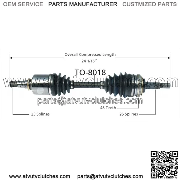 For Toyota Celica Corolla Prizm Front Driver Left CV Axle Shaft (For: Toyota)