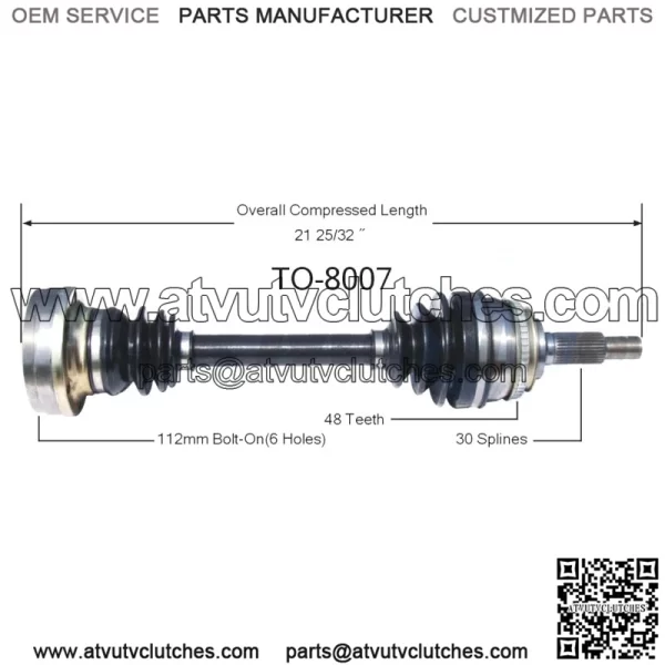 For Toyota 3.0L FWD Lexus ES300 Front Left/Right CV Axle Shaft TO8007 (For: Toyota)