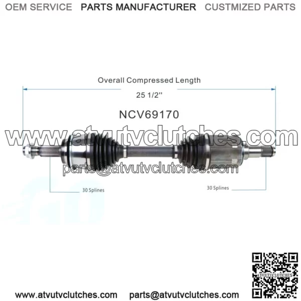 CV Axle Shaft Front Left / Right Side for 03-23 Toyota Tacoma 4Runner FJ Cruiser (For: Toyota)