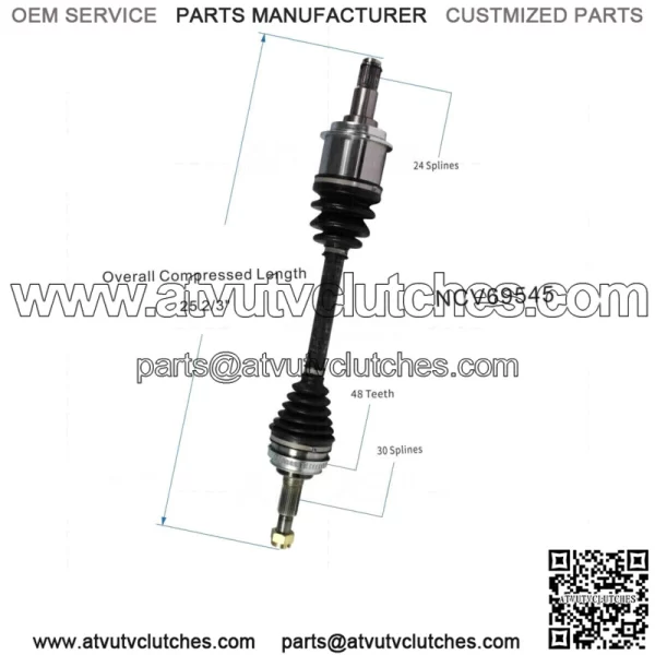 Front Left CV Joint Axle Shaft Assembly For Toyota Avalon Sienna Solara ES300 (For: Toyota)