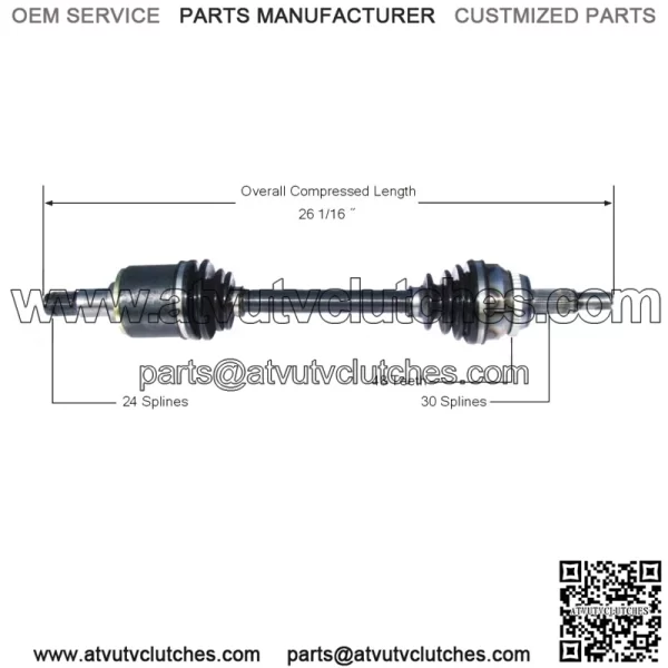 Front Driver Left CV Axle Shaft TO-8163 (For: Toyota)