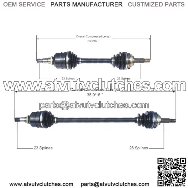 Front CV Axle Shaft Kit for 1990-1992 Toyota Corolla Base (For: Toyota)