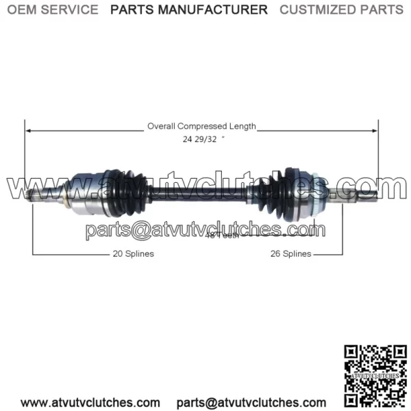 Front Driver Left CV Axle Shaft TO-8158 (For: Toyota)