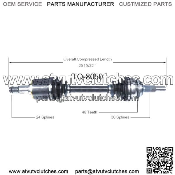 Front CV Axle Shaft Joint Left Fits 2003 Toyota Camry 2004 Lexus RX330 (For: Toyota)