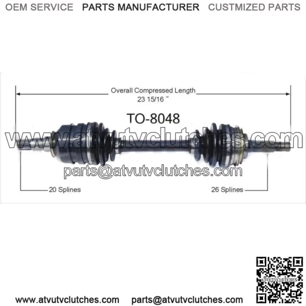 Front Right Passenger CV Axle Joint Shaft For 1986 1987 1988 1989 Toyota Celica (For: Toyota)