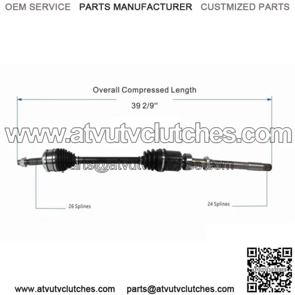 OE Front Right CV Axle For 2019-2023 Toyota Rav4 Built 4X4(For: Toyota) - Image 3