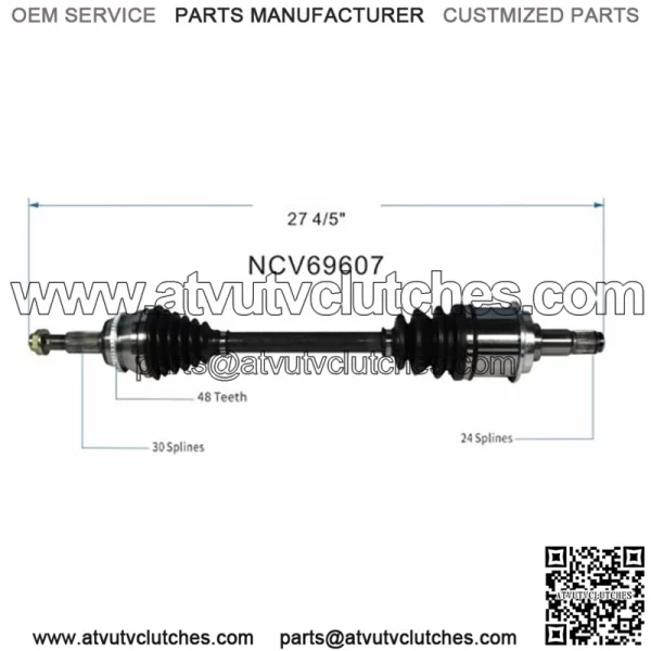 OE Front CV Axle CV Joint Shaft Assembly for Toyota Sienna Van 3.5L FWD 2004-10 (For: Toyota) - Image 4