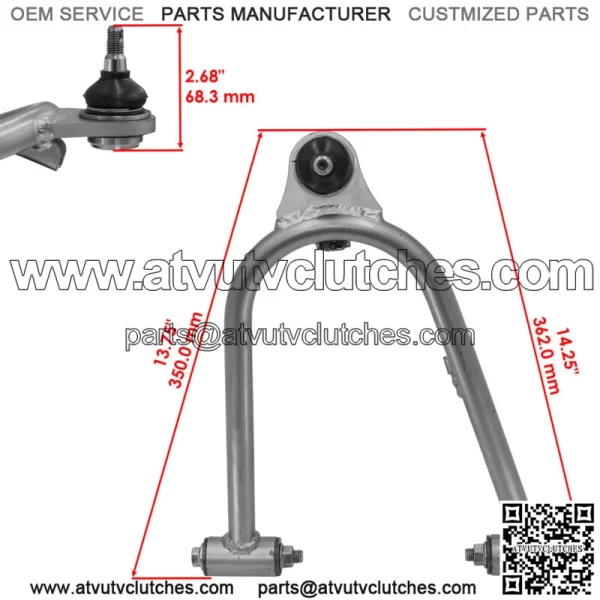 52440-07G10-YD8 Front A Arm For Suzuki Quadsport Z400 LTZ400 2x4 2003-2008 - Image 2