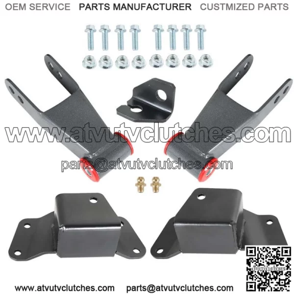 For 1988-1998 Chevy GMC 1500 C15 K15 Truck 4" Rear Drop Kit Shackles & Hangers