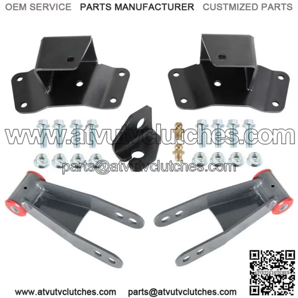 For 1988-1998 Chevy GMC 1500 C15 K15 Truck 4" Rear Drop Kit Shackles & Hangers - Image 3