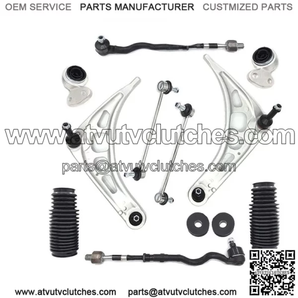 For BMW E46 3 Series Control Arm Ball Joint Bushing Tie Rod Suspension Kit