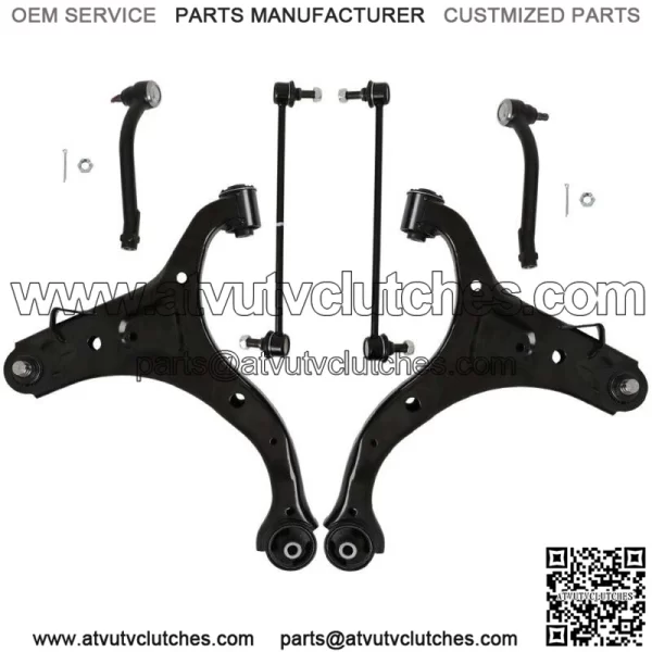 For 2010-2013 Hyundai Kia 3.5L Front Lower Control Arms Tierods Sway Bars Kit